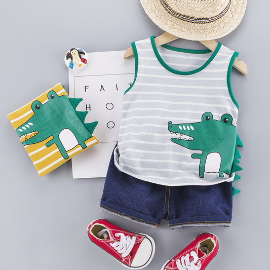 Kids' Sleeveless Top and Shorts Set for Ages 1-4