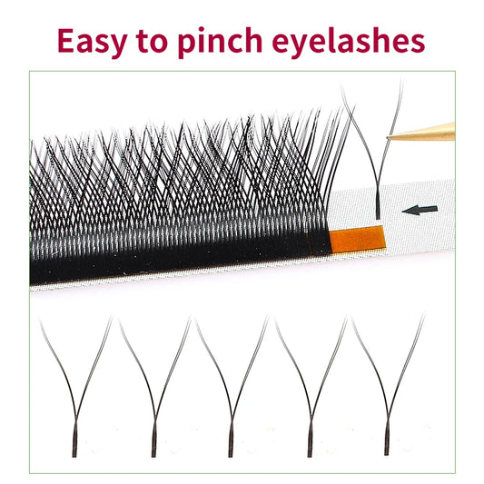 Maria 10 Cases YY Shape Eyelashes Beauty 0.05/0.07 YY Type V Lashes Extension Makeup Naturally Soft Mix Mink Cilios Volume Fans