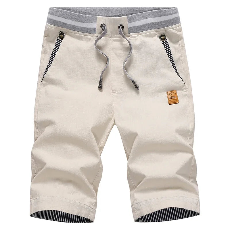 Newest Men Cotton Fashion Men Short Summer Casual Shorts Linen Mens Shorts Bermuda Beach Short Plus Size 4XL Joggers Male Hot