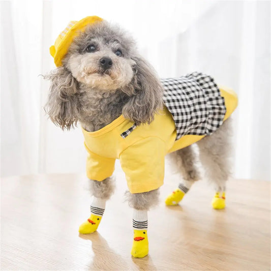 soles Not easy to fall off Resilient Universal for cats and dogs Breathable Pet socks Pet supplies Dog socks Cotton socks