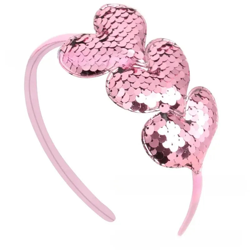 Colorful Heart-shaped Baby Headband Simple Fashionable Girl Hair Accessories