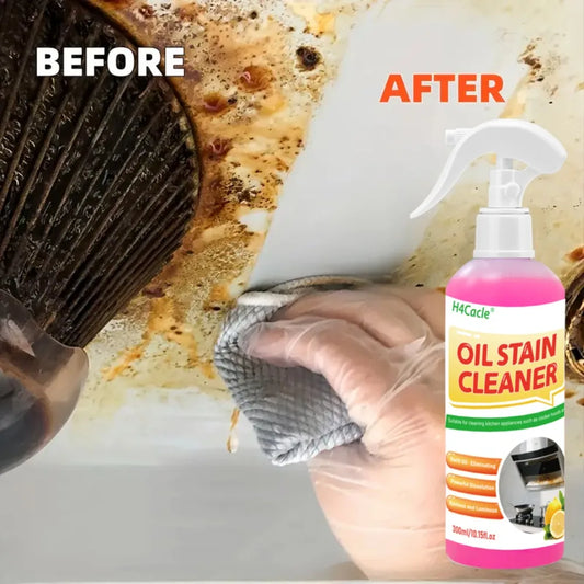 Heavy Duty Kitchen Grease Remover Oil Stain Cleaner Heavy Oil Remover Easily Cleans Stoves Oven Range Hoods Grease Removal Spray