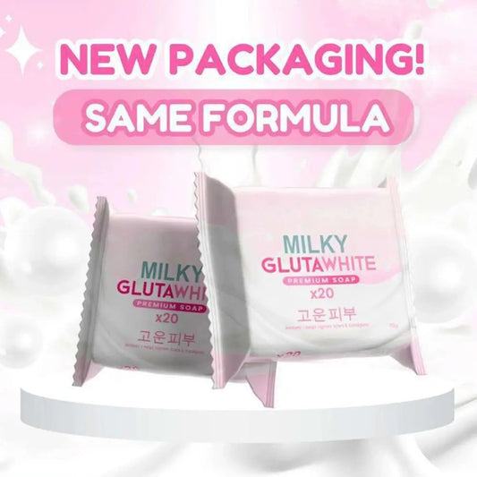 1/3PCS Korean MILKY GLUTAWHITE Premium Soap 70g Deep Cleansing Nourishing Rich Foam Soap Efficient Body Face Cleansing Care
