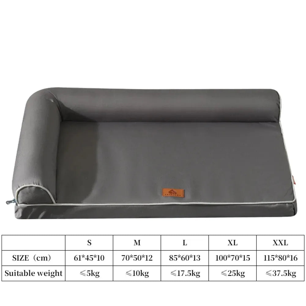 Cat Beds for Large Dogs Washable Removable Waterproof Pillow Cover and Anti-Slip Bottom Basket House Pet Supplies Accessories