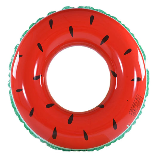 Watermelon Swim Ring Inflatable Float Backyard Pool Float Circle For Adult Children Summer Water Sports Outdoor Game