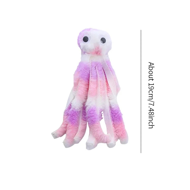 Pet Plush Toy Cat Catnip Octopus Shape Toy Bite Resistant Interactive Pet Cat Plaything Dog Teeth Cleaning Chew Toy Pet Supplies