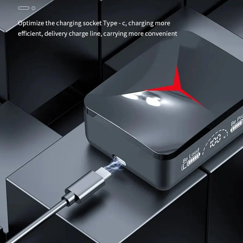 TWS M90 Bluetooth Earphone Wireless Headphone Touch Control Gaming Headsets 9D HIFI Stereo Sound Noise Reduction With Microphone