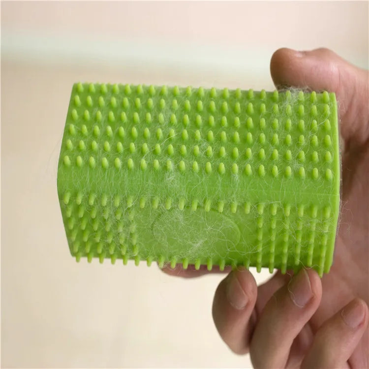 New Silicone Hollow Rubber Dog Hair Brush Hair Remover Cars Furniture Carpet Clothes Cleaner Brush For Dogs Cats Pet Supplies