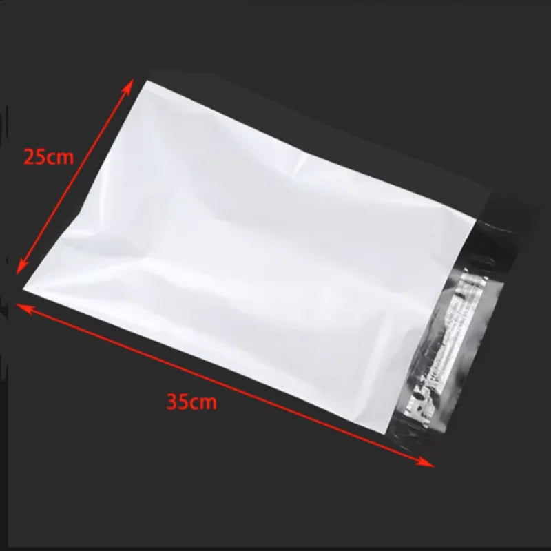 Bulk White Self-Seal Adhesive Courier Bags for Express Delivery - Plastic Packaging Pouches Envelope Storage Mail Envelope