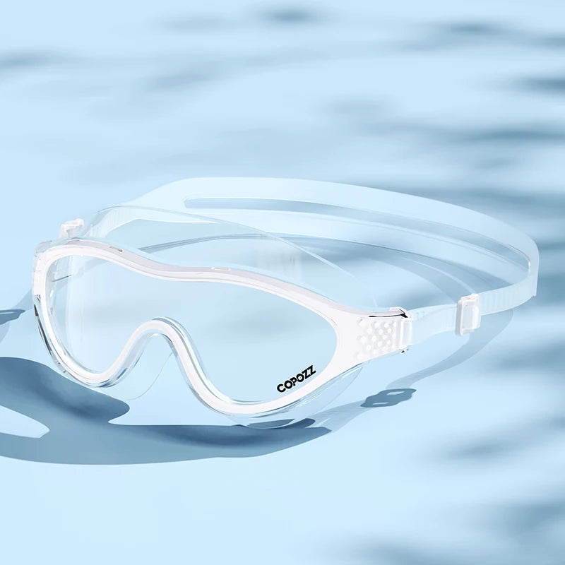 Professional Anti-Fog Men Women Swimming Goggles UV Protection Adjustable Swimming Glasses Large Frame Silicone Pool Eyewear