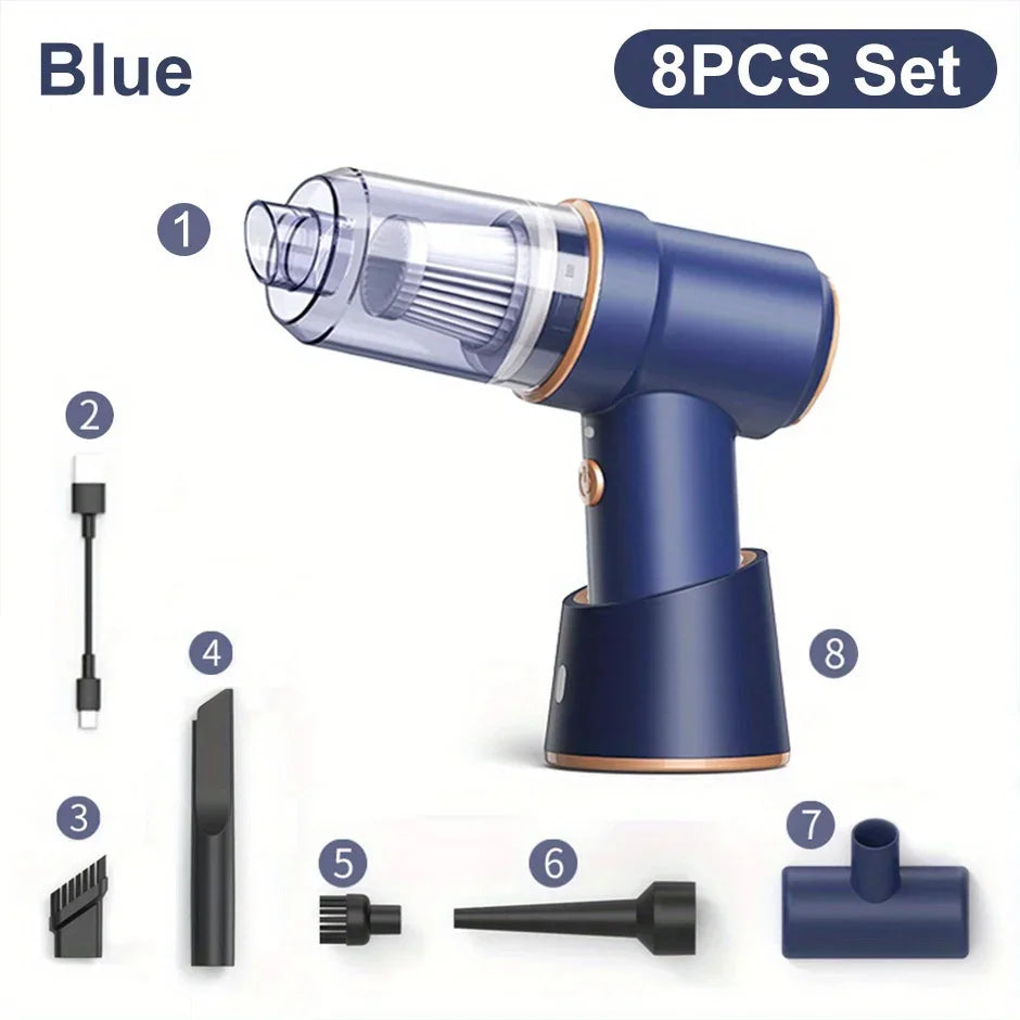 Car Wireless Vacuum Cleaner Strong Suction Portable Handheld Electric Vacuum Cleaner Wireless Home Cleaning Vacuum Cleaner