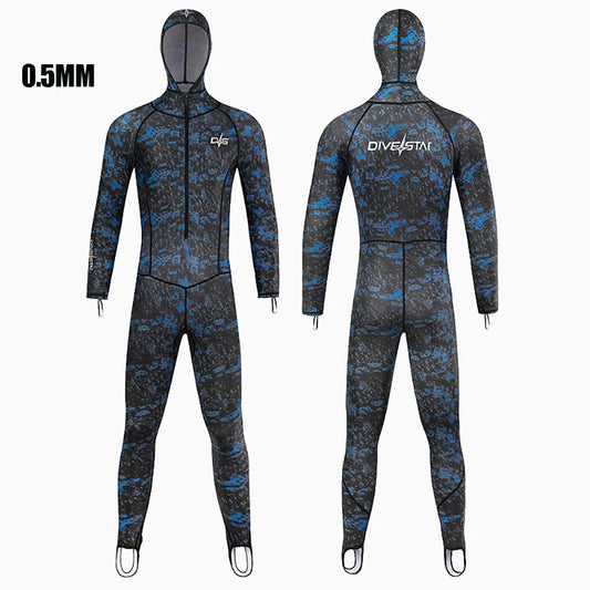 0.5MM Lycra Swimsuit Women Men Summer Suits Fishing Diving Surfing Snorkeling Kayaking Camouflage Adult Full Body