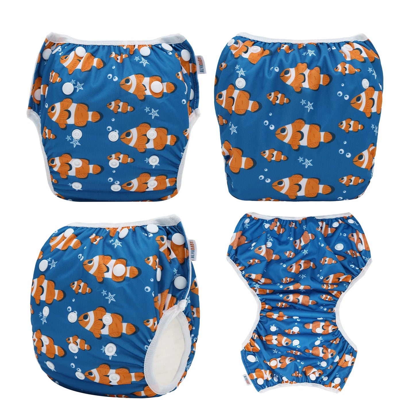 U PICK ALVABABY Swim Nappy Suitable for Swim Classes Fashion Design Reusable Swim Diaper for Baby Under 8 Months