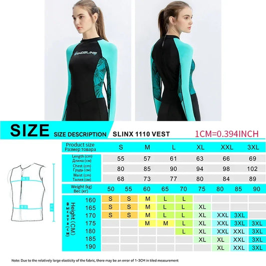 Women's Wetsuit Quick-drying Swimsuit Ladies One-piece Anti-jellyfish Dive Skin Sunscreen Swimming Surfing Snorkeling Rash Guard