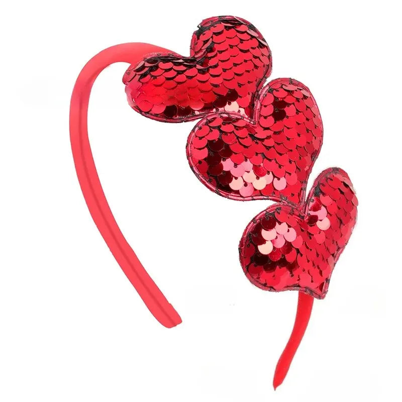 Colorful Heart-shaped Baby Headband Simple Fashionable Girl Hair Accessories