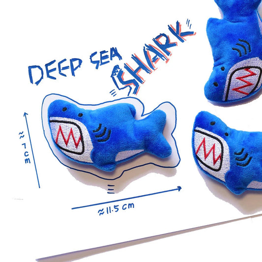 Colorful Marine Animal Plush Pet Sound Toy Cute Mini Dog Cat Voice Interaction Self Fun Prop Creative Shark Whale Pet Supplies