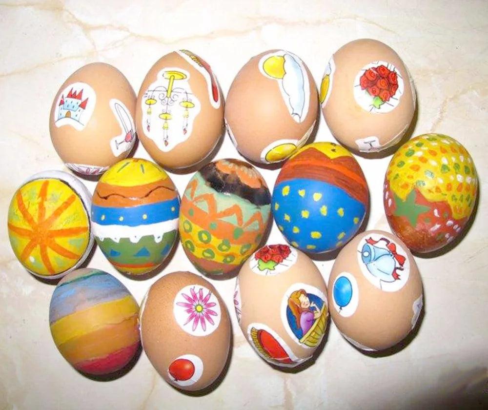 30 Pcs Plastic Fake Eggs Hen Hatching Simulation Laying Hen House Fake Eggs Farm Animal Supplies Children's Toys Painting Eggs