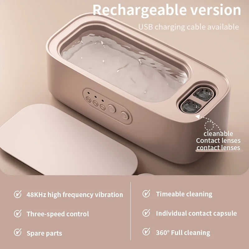 Adjustable High Frequency Ultrasonic Cleaning Machine with Double Bin Vibration for Jewelry Full Cleaning Machine for Household