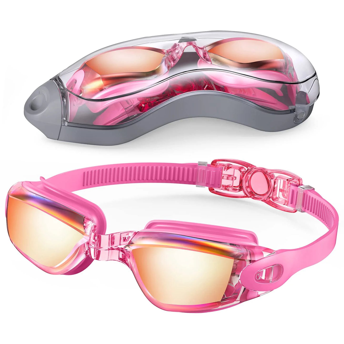 Swimming Goggles Professional Waterproof Swim Eyewear Glasses Anti-fog 100% UV Protection No Leaking For Adult Men Women Youth
