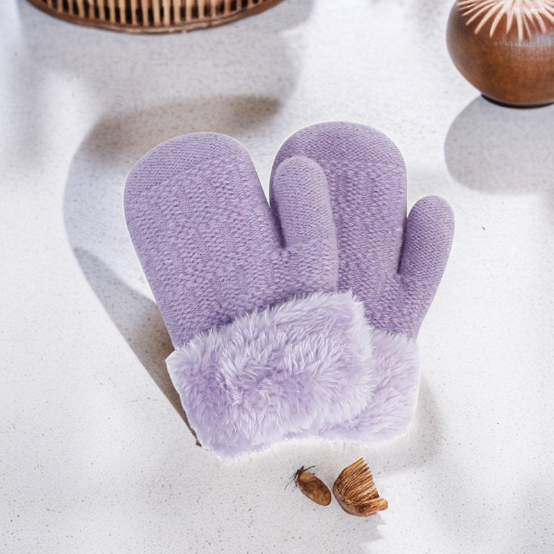 Winter Woolen Knitted Gloves for Men, Women, and Kids