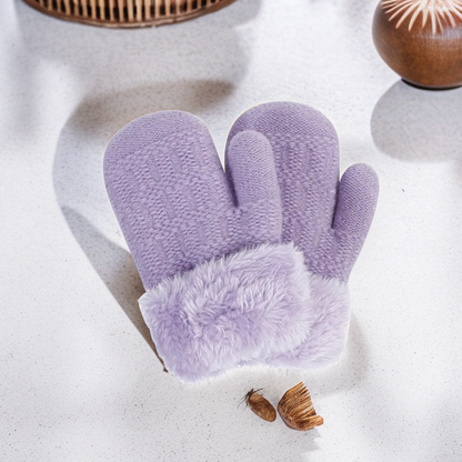 Winter Woolen Knitted Gloves for Men, Women, and Kids