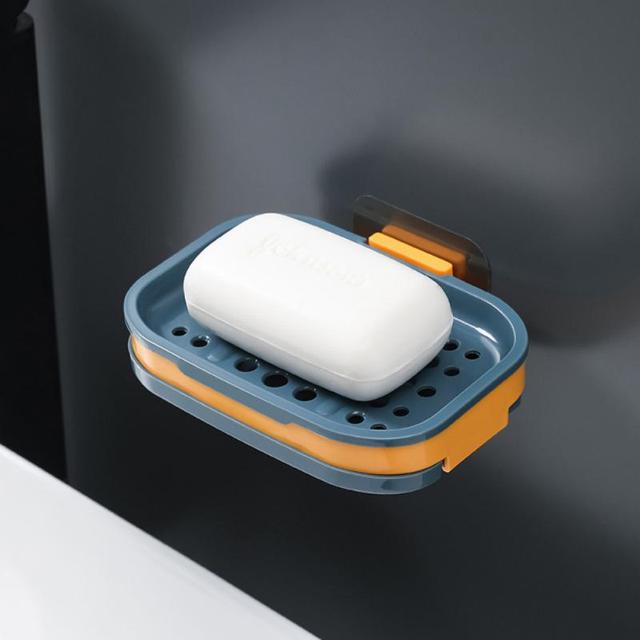 Double Layer Soap Box with Drainage for Travel Use