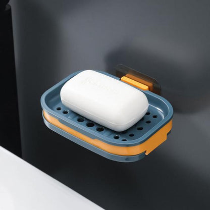 Double Layer Soap Box with Drainage for Travel Use