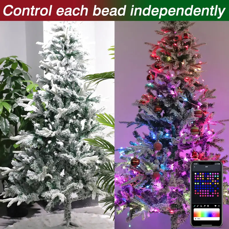 RGB IC LED Fairy String Lights with Smart APP Control