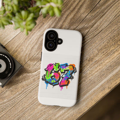 Graffiti '67' Phone Case — Colorful Urban Street Art Protective Cover