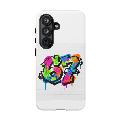 Graffiti '67' Phone Case — Colorful Urban Street Art Protective Cover