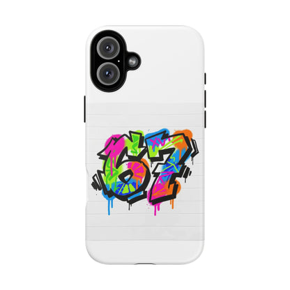 Graffiti '67' Phone Case — Colorful Urban Street Art Protective Cover