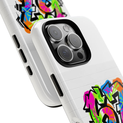 Graffiti '67' Phone Case — Colorful Urban Street Art Protective Cover