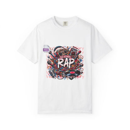 Old School Rap T-Shirt — Vintage DJ Turntable Hip Hop Tee