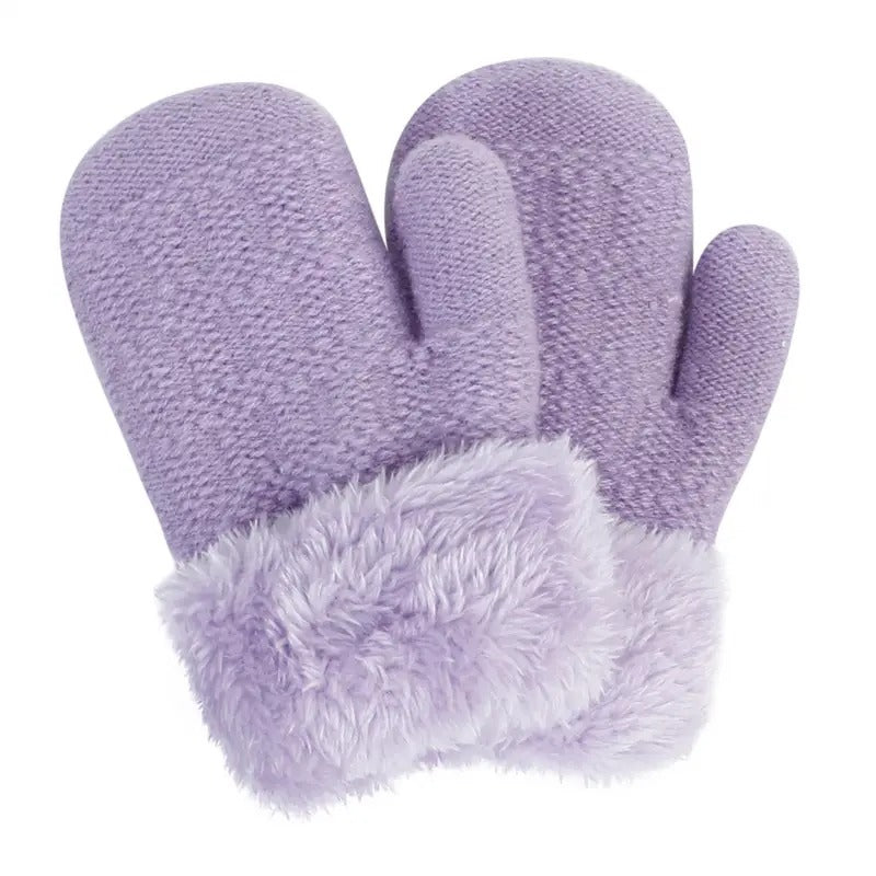 Winter Woolen Knitted Gloves for Men, Women, and Kids