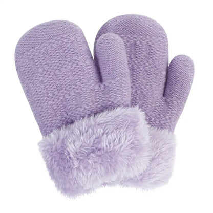 Winter Woolen Knitted Gloves for Men, Women, and Kids