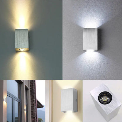 Cube Shape LED Wall Lamp for Indoor and Outdoor Use