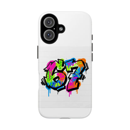Graffiti '67' Phone Case — Colorful Urban Street Art Protective Cover