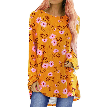 Halloween Printed Long-Sleeved T-Shirt for Women