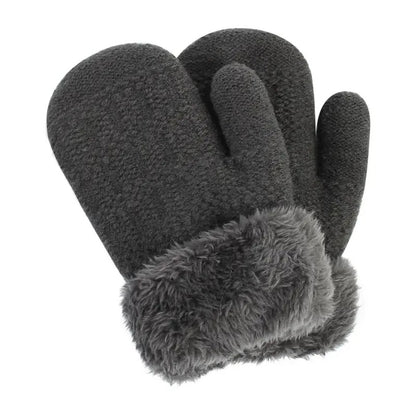 Winter Woolen Knitted Gloves for Men, Women, and Kids