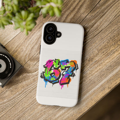Graffiti '67' Phone Case — Colorful Urban Street Art Protective Cover