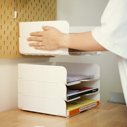 White A4 Paper Drawer Storage Cabinet for Office & Students