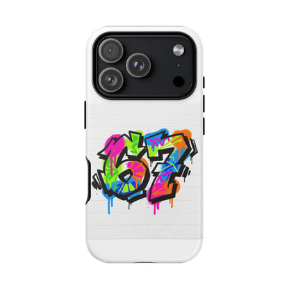 Graffiti '67' Phone Case — Colorful Urban Street Art Protective Cover