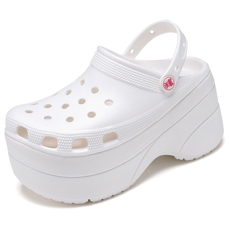 Women's High Platform Summer Slippers with Holes