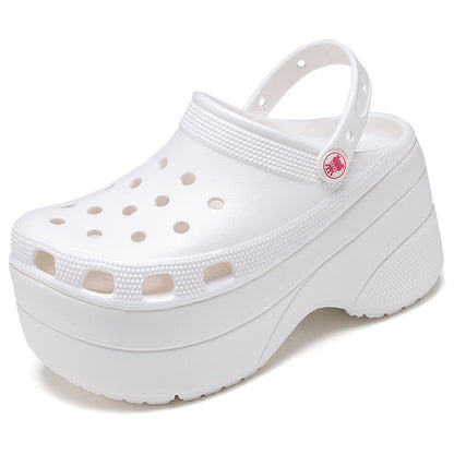 Women's High Platform Summer Slippers with Holes