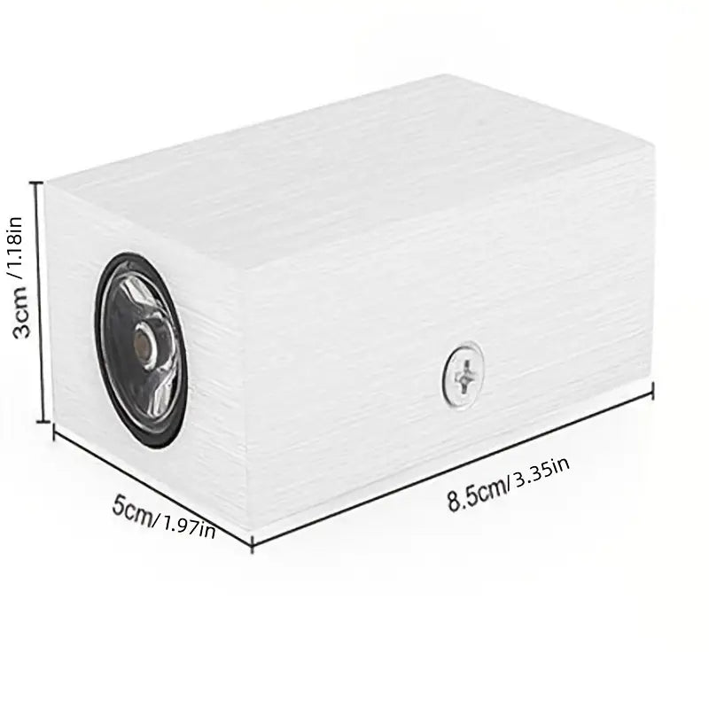 Cube Shape LED Wall Lamp for Indoor and Outdoor Use