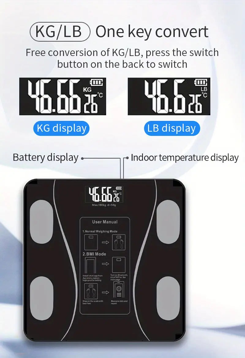 Smart Electronic Floor Weight Scale with LED Display