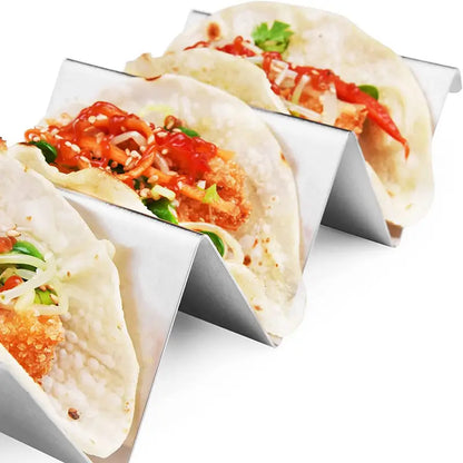Stainless Steel W-Shaped Taco and Pancake Holder (1 pc)