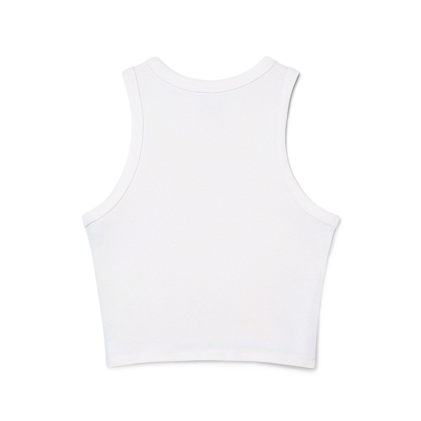 Urbano Calle Graphic Racer Tank Top — Edgy Street Art Crop Top