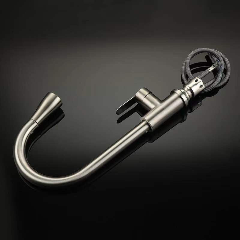 304 Stainless Steel Pull-Down Kitchen Faucet (Home Use)