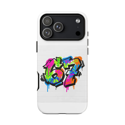 Graffiti '67' Phone Case — Colorful Urban Street Art Protective Cover